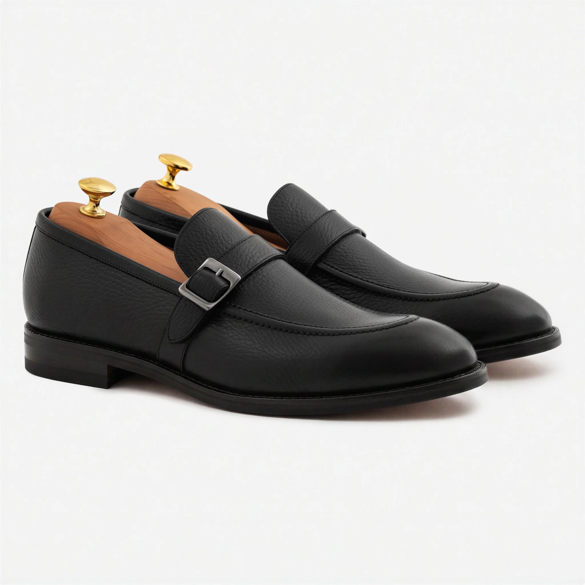 Archie Belted Loafer - Men’s  Pebbled Leather - Image 13
