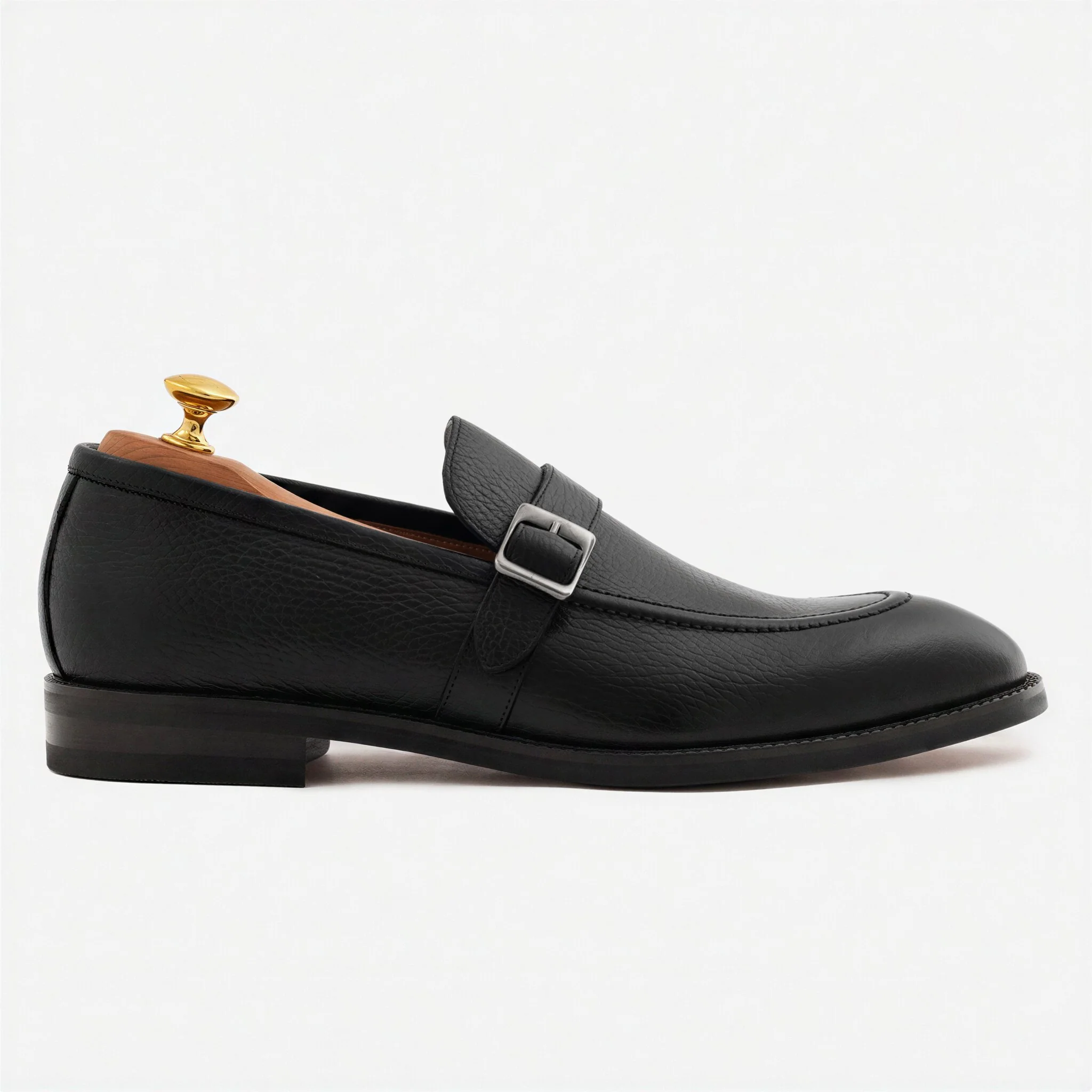 Archie Belted Loafer - Men’s  Pebbled Leather - Image 14