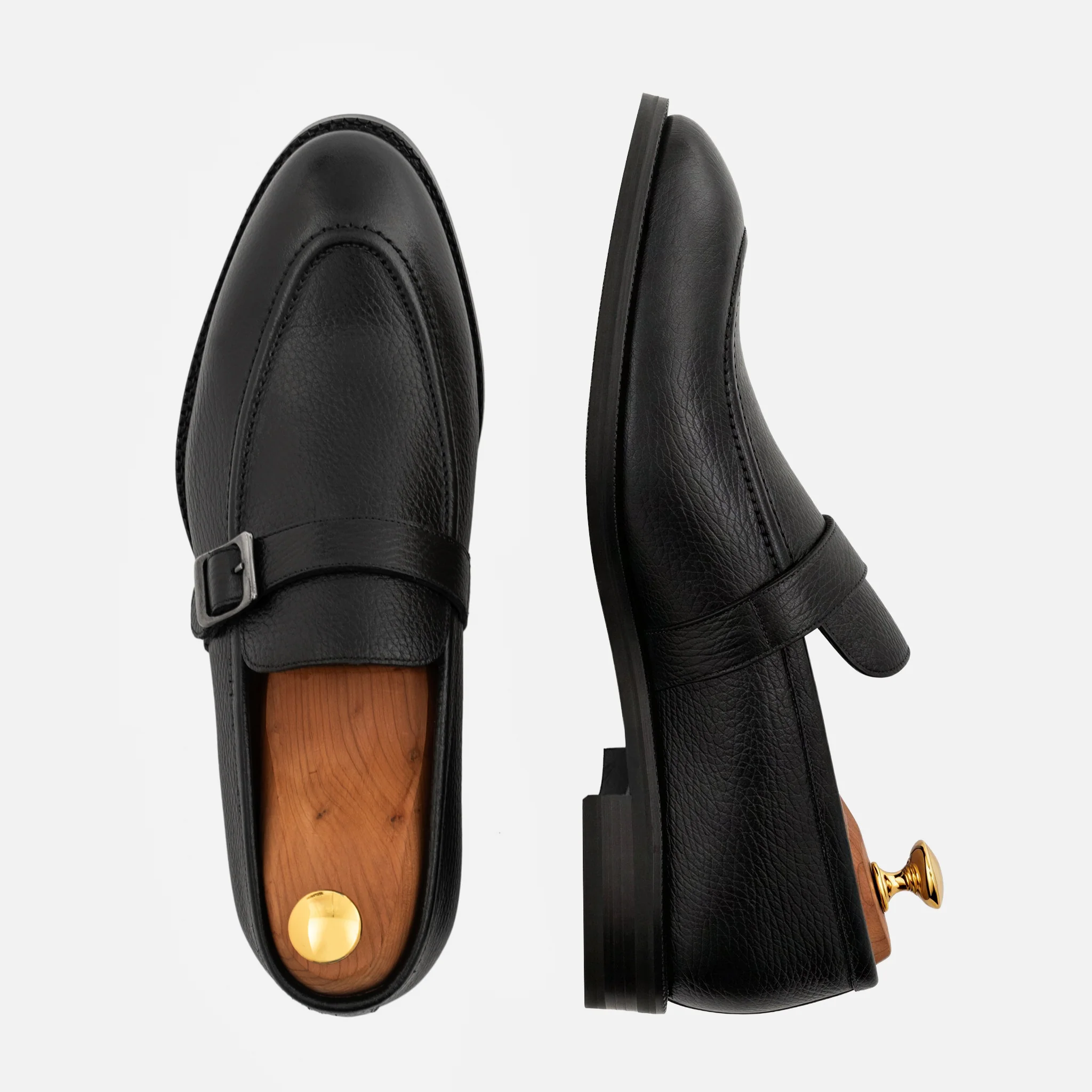 Archie Belted Loafer - Men’s  Pebbled Leather - Image 16