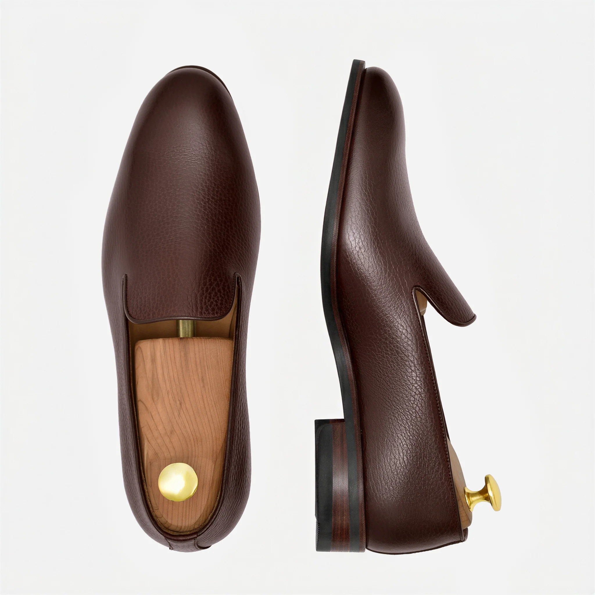Langford Wholecut Loafers - Pebbled - Men's - Image 22